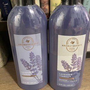 Bath & Body Works Aromatherapy Lavender Vanilla Shampoo & Conditioner Set